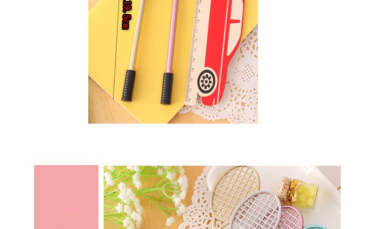 2PCSLOT-GENKKY-Stationery-office-supplies-creative-badminton-racket-Gel-Ink-pen-insert-sets-of-pen-32785556967