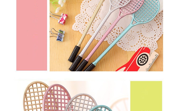 2PCSLOT-GENKKY-Stationery-office-supplies-creative-badminton-racket-Gel-Ink-pen-insert-sets-of-pen-32785556967