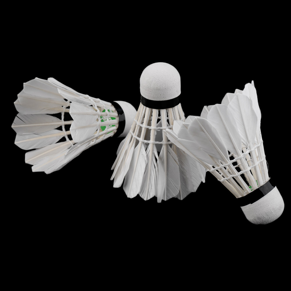 3-x-Training-White-duck-feathers-Badminton-Shuttlecocks-Birdies-Ball-Game-Sport-Entertainment-Produc-32710009617