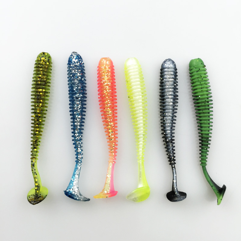 30PCS-New-hot-sale-Lure-spiral-T-fish-soft-bait-softbaits-artificial-baits-weest-blackfish-culter-St-32756575337