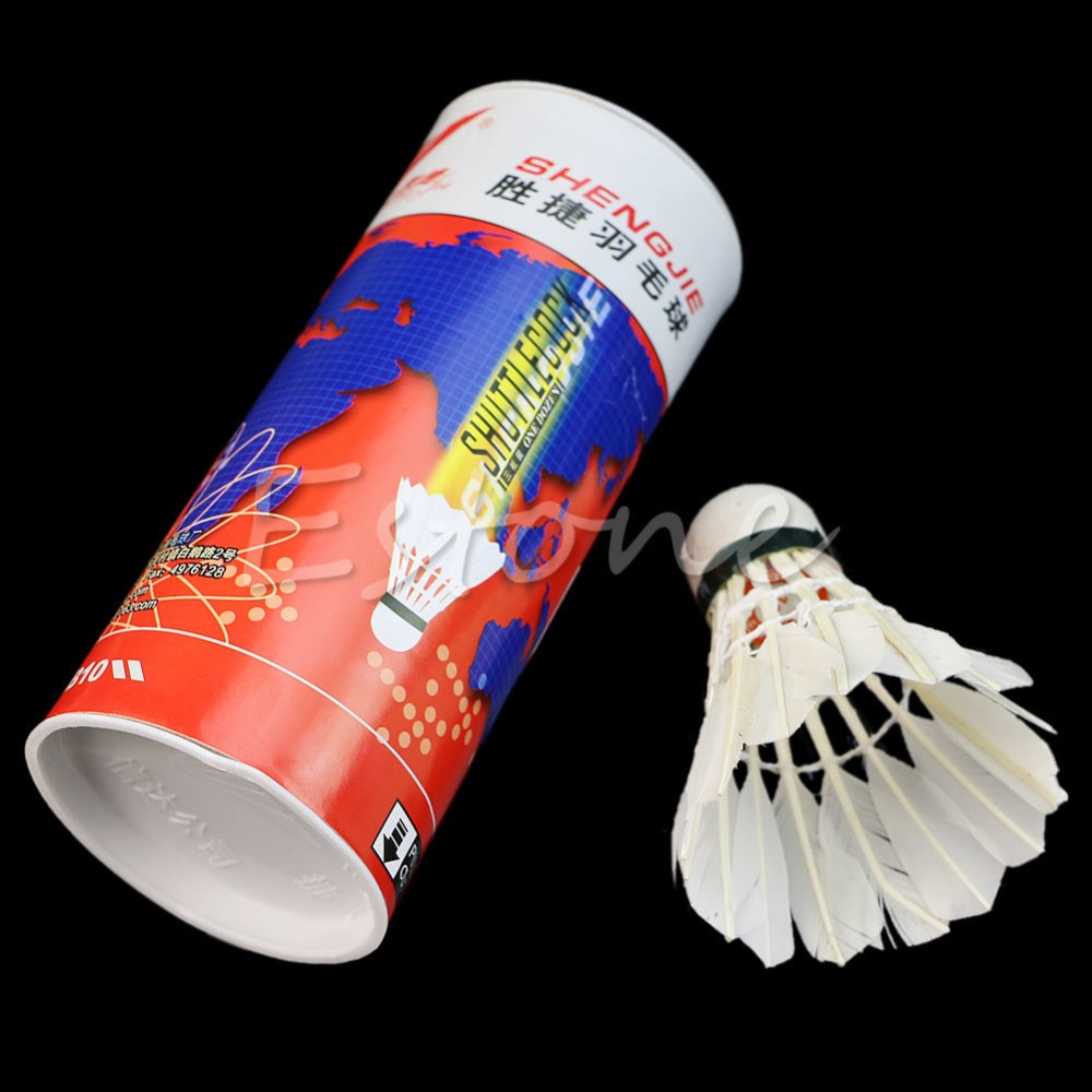 3pcs-Training-White-Goose-Feather-Shuttlecocks-Badminton-Game-Sport-Competition-32773679839