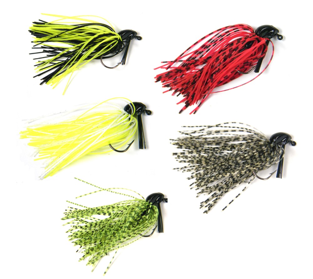 5-Pcs-7g-10g-14oz-38oz-Mixed-Colour-Lead-Skirt-Rubber-Fishing-Jigs-Head-Buzz-Swim-Bass-Jig-Fishing-L-32698195547