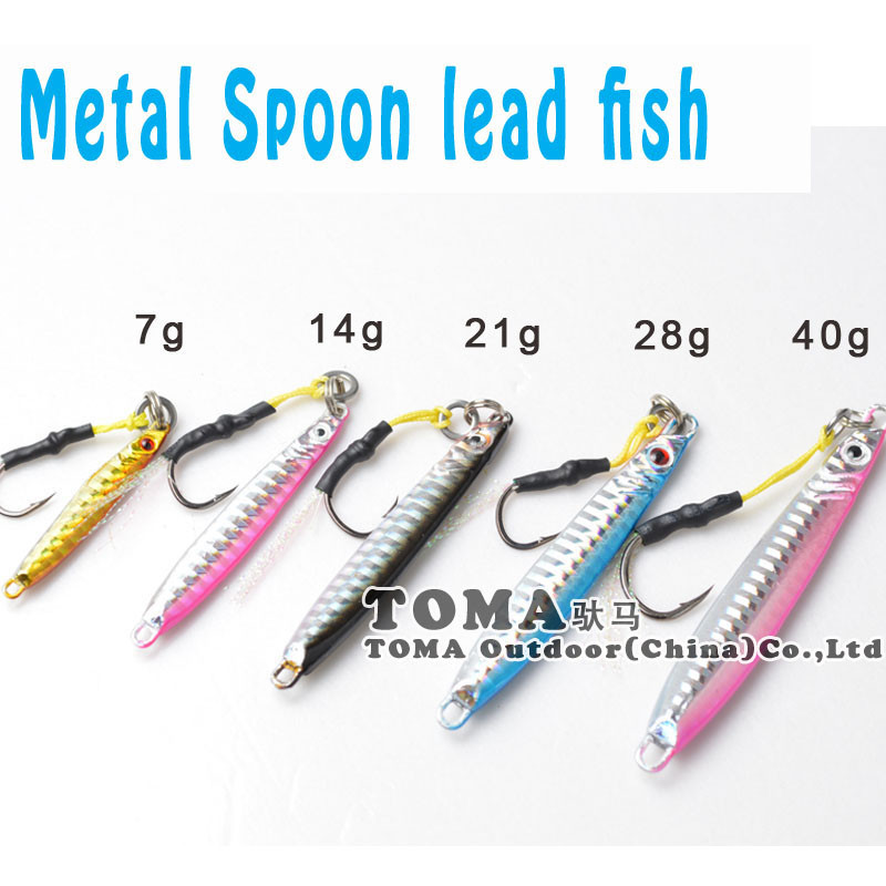 5-Pieces-Brand-Jig-4-colors-Jigging-Metal-Spoon-lure-High-Quality-VIB-artificial-bait-BKK-hook-boat--32604812271