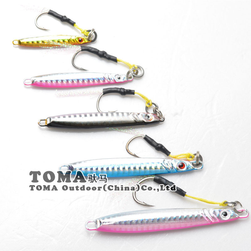 5-Pieces-Brand-Jig-4-colors-Jigging-Metal-Spoon-lure-High-Quality-VIB-artificial-bait-BKK-hook-boat--32604812271