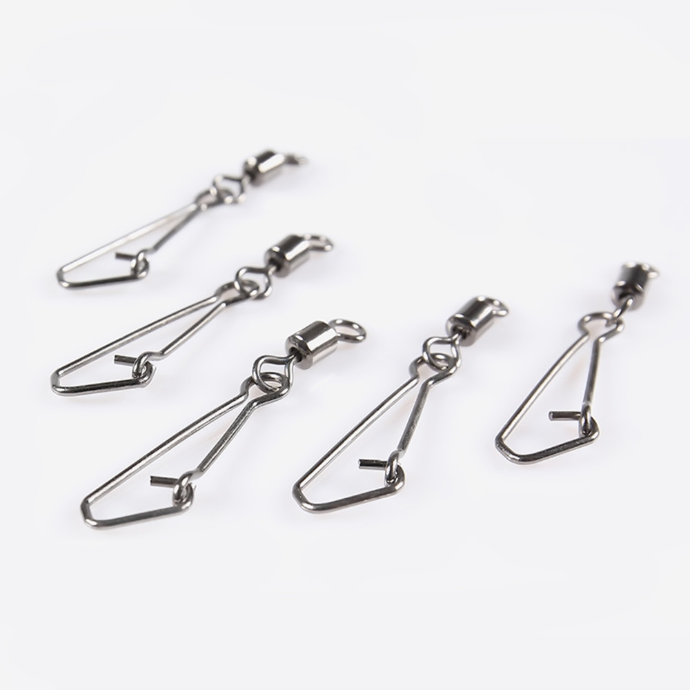 50PCS-Stainless-Steel-Fishing-Swivels-MSQL-Interlock-Rolling-Swivel-With-Hooked-Snap-Fish-Hook-Conne-32709490589