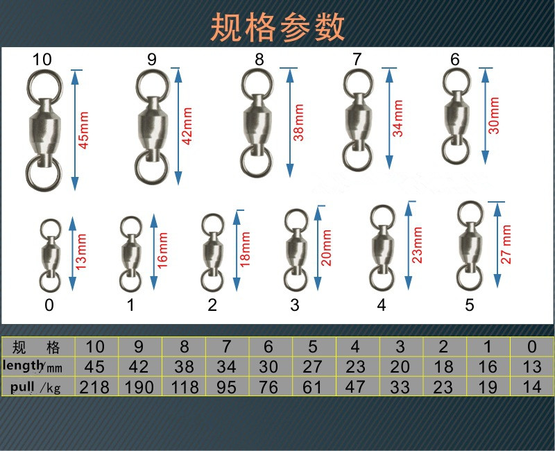 50pcs-Size-0123456-Stainless-Steel-Fishing-Heavy-Duty-Ball-Bearing-Swivel-With-Solid-Ring-Connector--32767130064