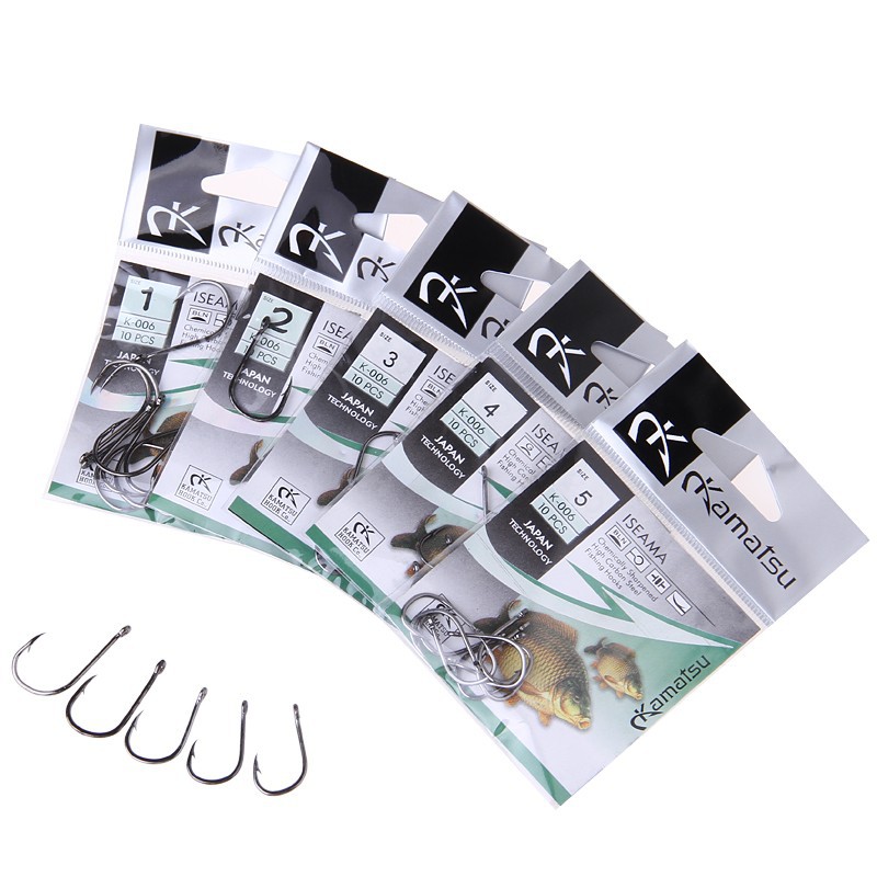 50pcslot-Size1-Size10-ISEAMA-Fishing-Hook-Barbed-Hook-Carp-Feeder-Anzol-Fishhook-Fishing-Tackle--Hoo-32443946494