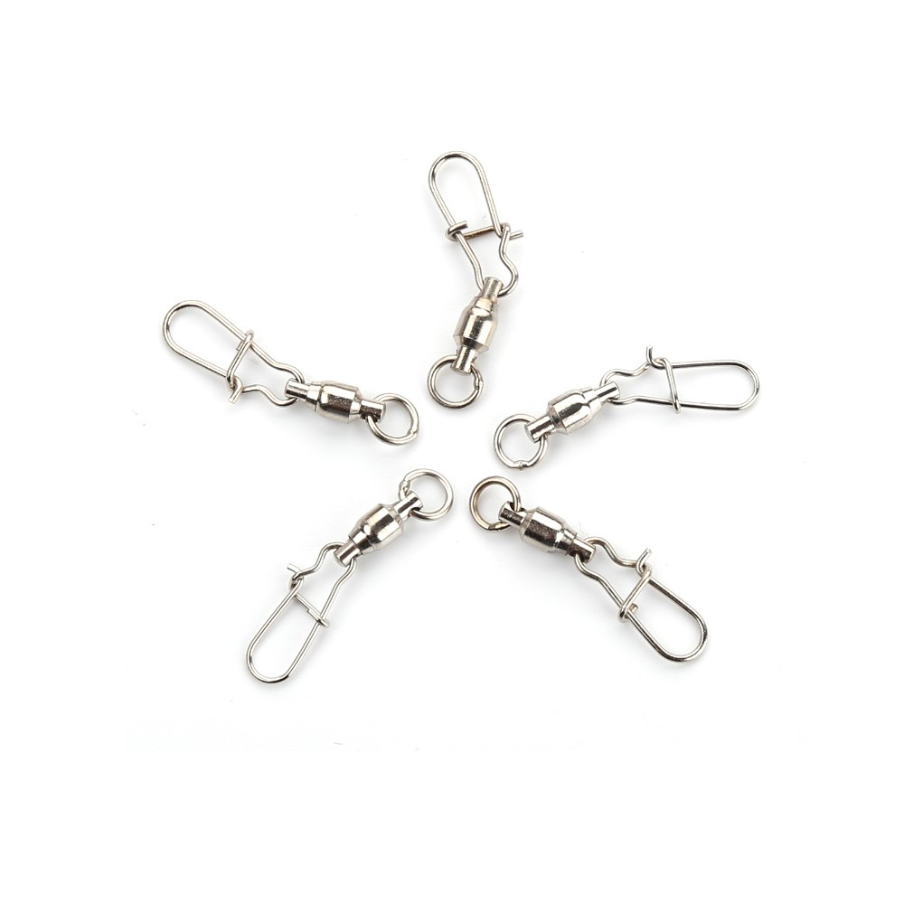 5PCS-2-3-4-6-Ball-Bearing-Swivels-Crane-Duo-Lock-Snap-Trolling-Rigging-Fishing-Hook-32571097643