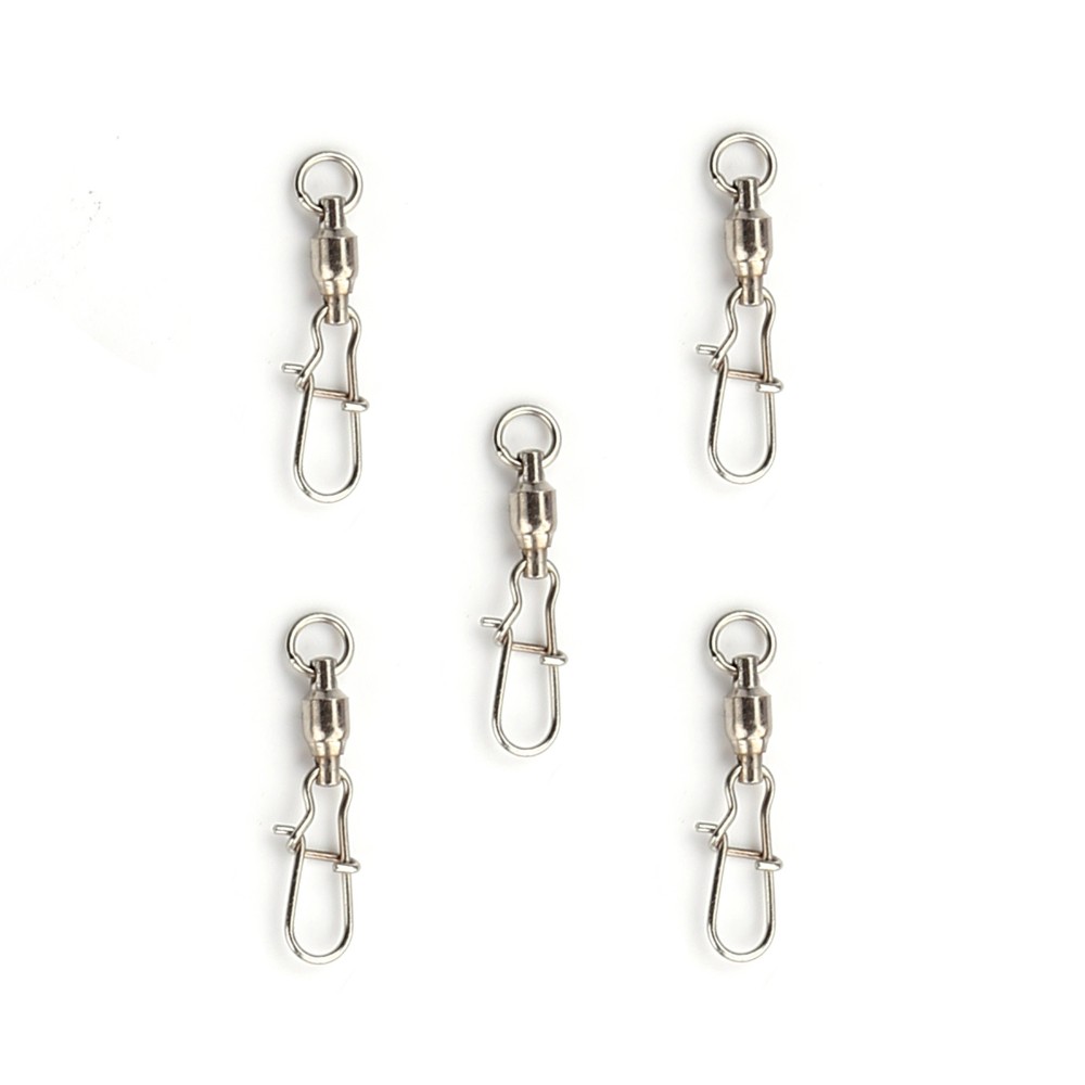 5PCS-2-3-4-6-Ball-Bearing-Swivels-Crane-Duo-Lock-Snap-Trolling-Rigging-Fishing-Hook-32571097643