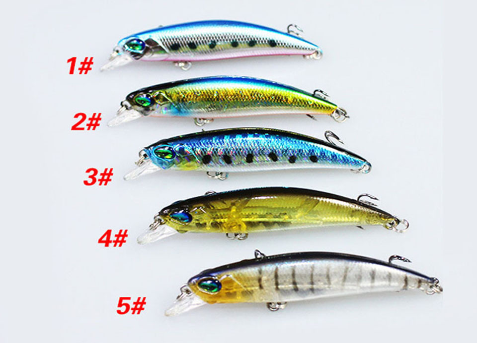 5PCSLot-Hard-Minnow-Bait-65cm-4g-Crankbaits-3D-Eyes-Fishing-Lures-With-2-Treble-Hooks-32727237423