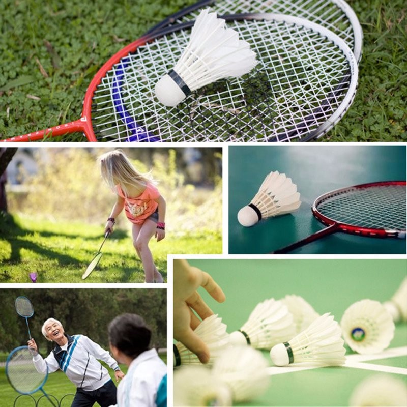 6-Pcs-Portable-White-Birdies-Feather-Training-Badminton-Balls-Shuttlecocks-Sport-Products-32703430735