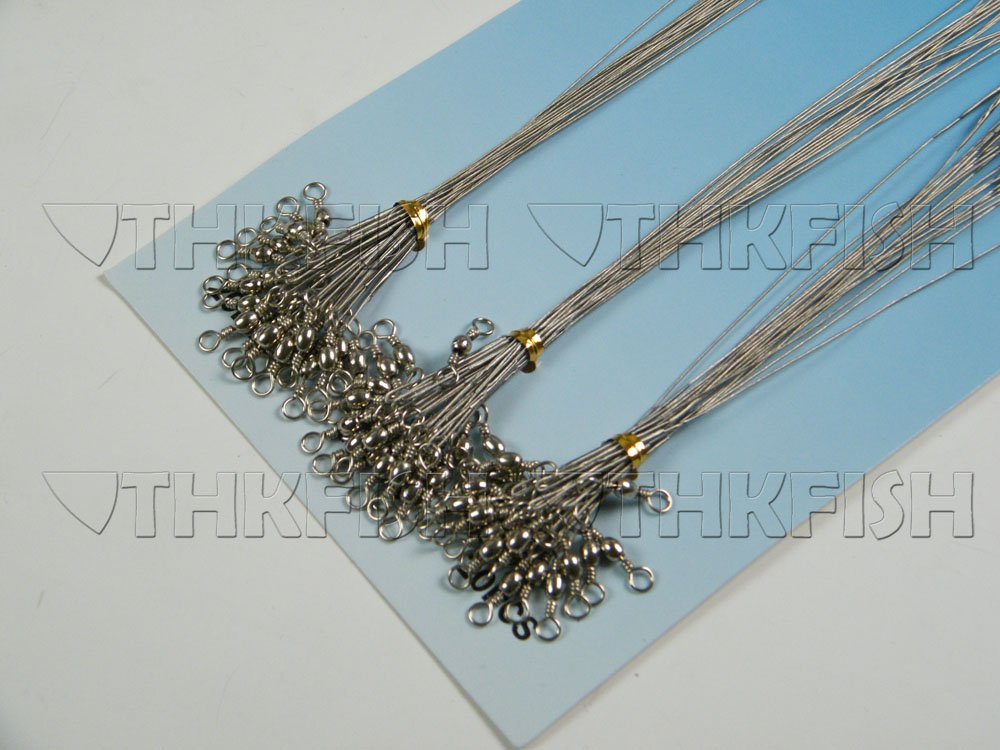 60Pcs-Fly-Fishing-lead-Line-Leader-Stainless-Steel-Wire-leading-line-Assortment-Sleeve-Swivel-Spinne-606107256