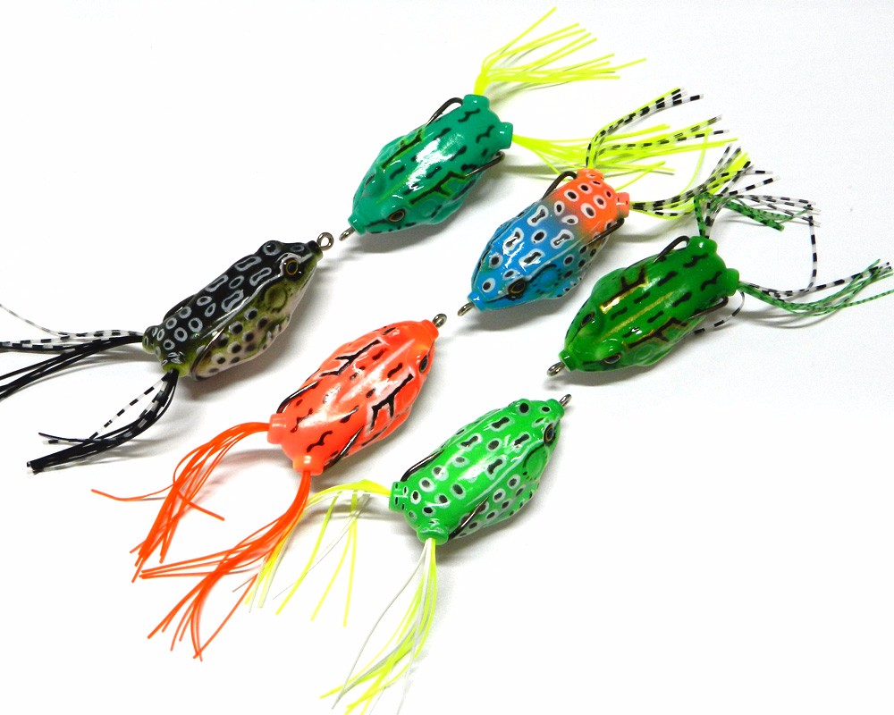 6pcs-Frog-Fishing-Lure-55CM-125G-Soft-Artificial-Frog-Bait-Top-Water-With-Hook-Snakehead-Fishing-Tac-32530744776