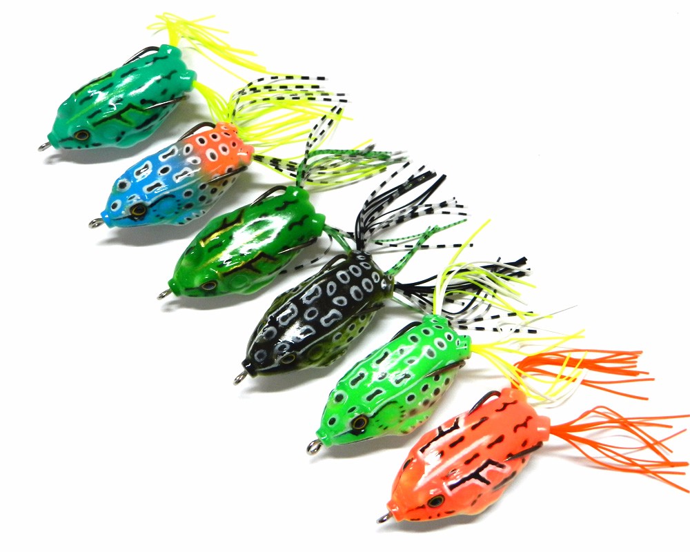 6pcs-Frog-Fishing-Lure-55CM-125G-Soft-Artificial-Frog-Bait-Top-Water-With-Hook-Snakehead-Fishing-Tac-32530744776