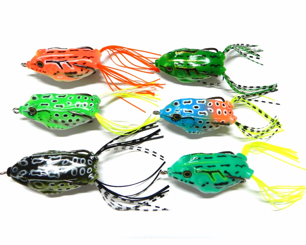 6pcs-Frog-Fishing-Lure-55CM-125G-Soft-Artificial-Frog-Bait-Top-Water-With-Hook-Snakehead-Fishing-Tac-32530744776