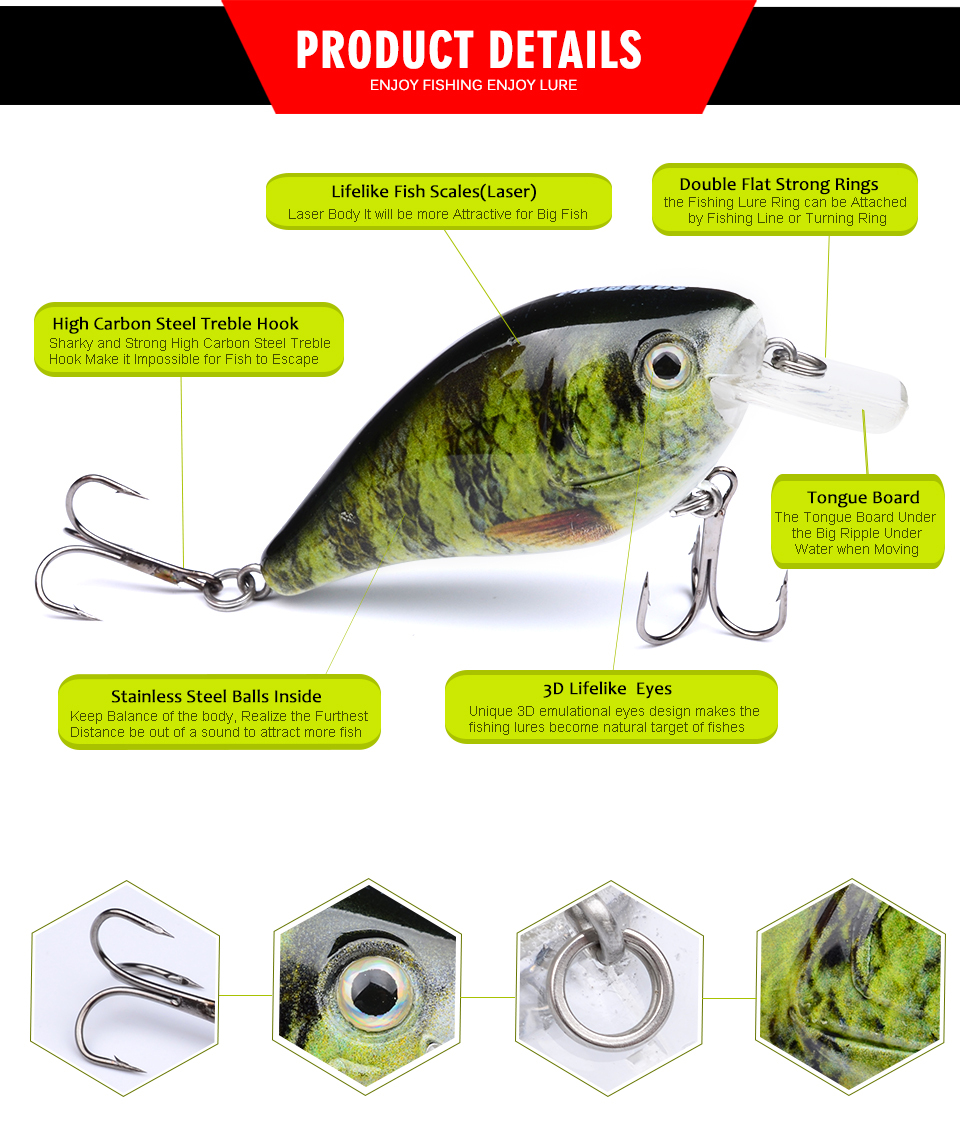 6pcs-Proberos-Brand-Fishing-lure-3quot-76cm-Fishing-Bait-1275g-Crankbait-6-Color-Fishing-Tackle-6-Ho-32424346689