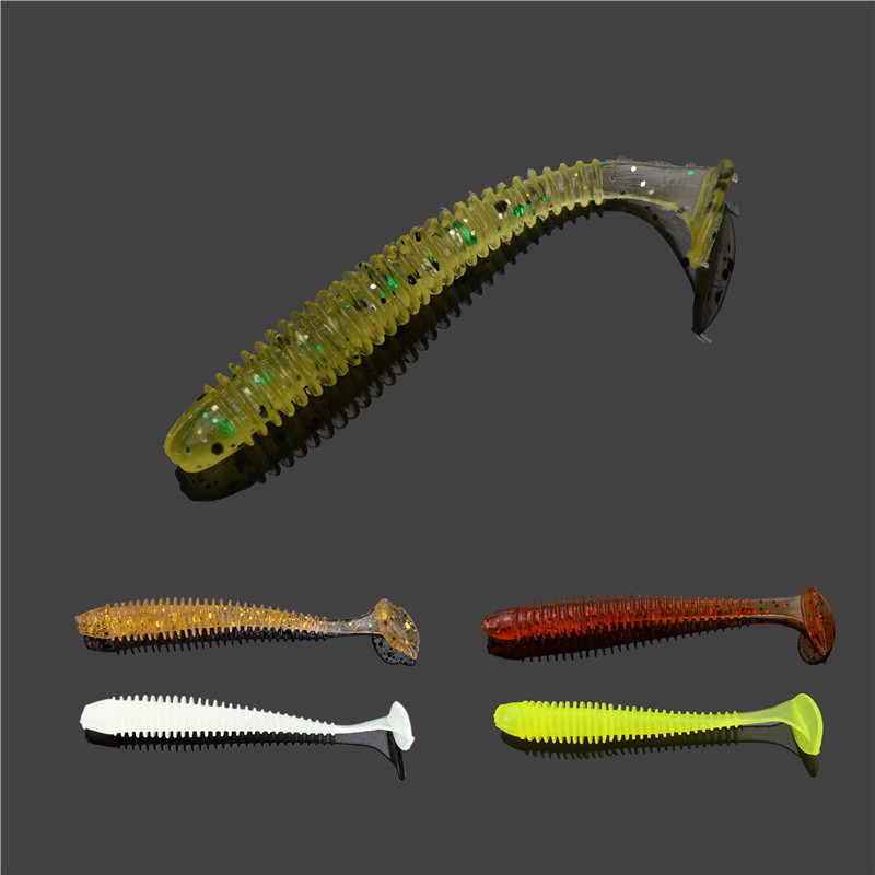 ALLBLUE-100pcslot-Smell-Worm-Lures-5cm-055g-Soft-Lure-Bait-Carp-Fishing-Lure-Set-Artificial-Lure-Fis-32413406675