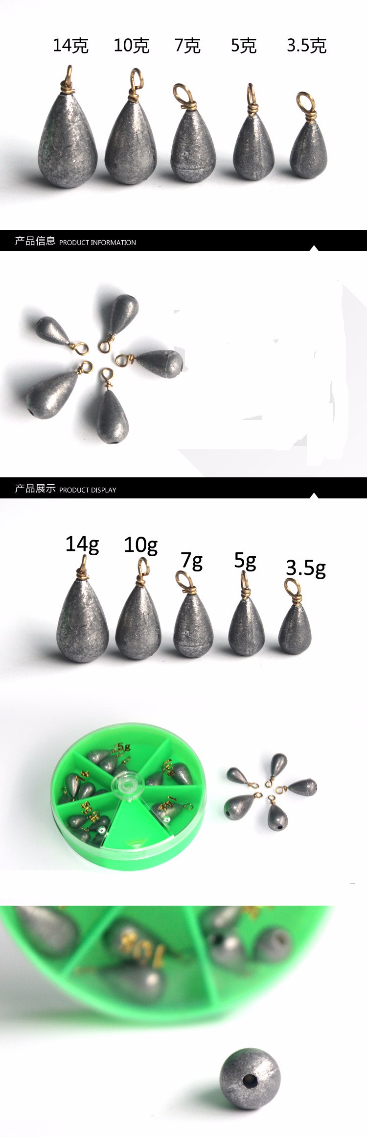 Accessories-For-Fishing-Tackle-Water-Drop-Shaped-Lead-Sinker-Hand-Made-Copper-Ring-Connector-Ocean-C-32703472542