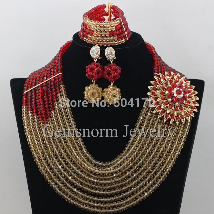 African-Red-Beads-Jewelry-Set-2017-Nigerian-Red-Beads-Necklaces-Set-Red-Gold-Costume-Women-Jewelry-S-32469382714