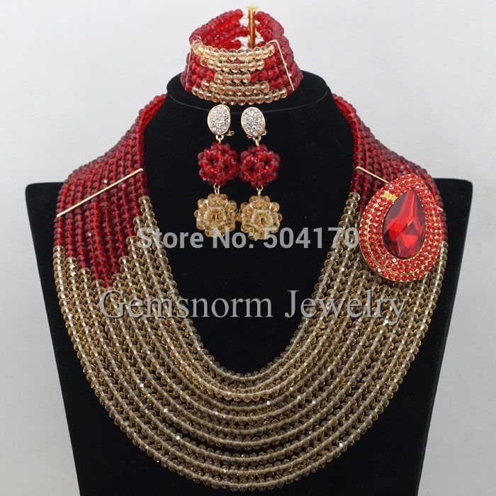 African-Red-Beads-Jewelry-Set-2017-Nigerian-Red-Beads-Necklaces-Set-Red-Gold-Costume-Women-Jewelry-S-32469382714