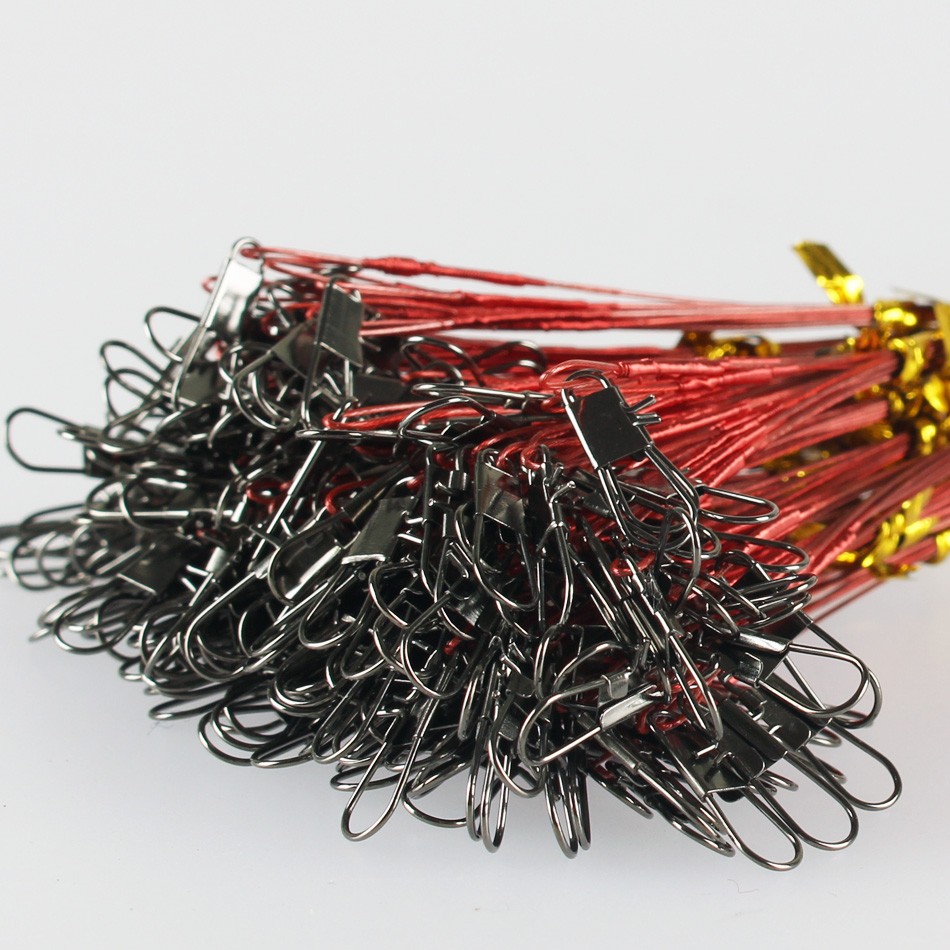 Anmuka-10Pcs-Fly-Fishing-lead-Line-Connector-Leader-Wire-lead-line-Assortment-Sleeve-and-Stainless-S-32359168643