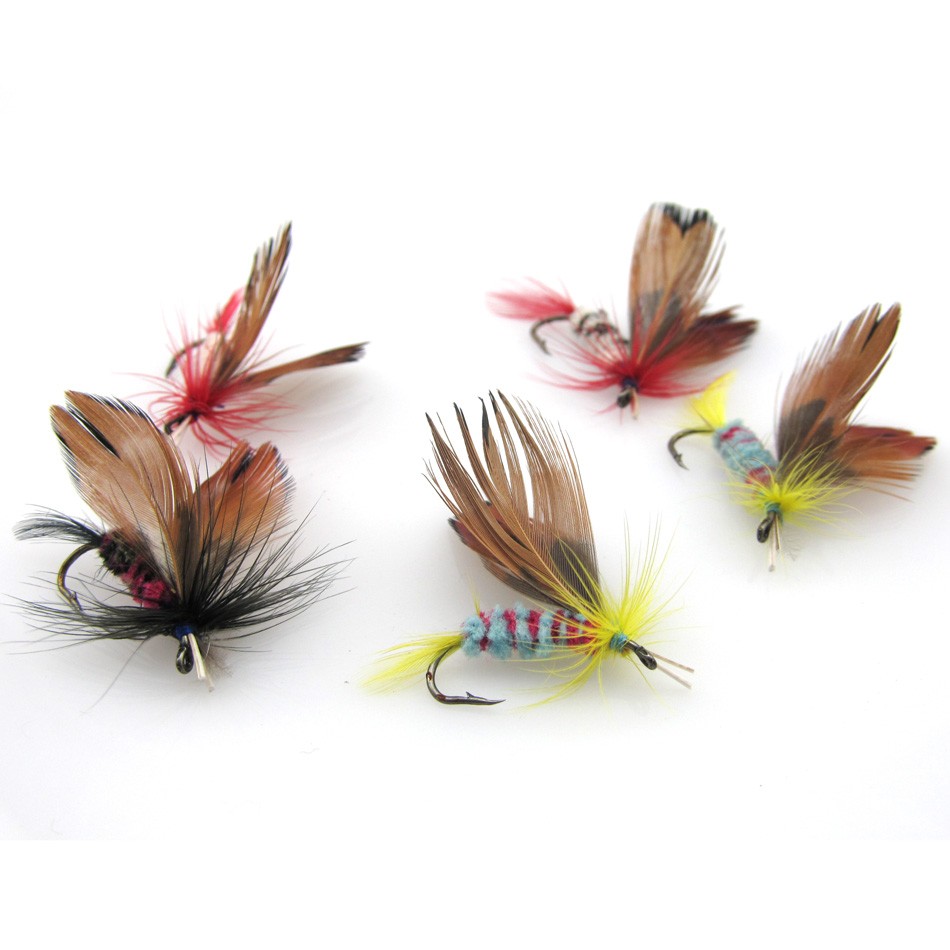 Anmuka-12Pcs-1dozen-Fishing-Lures-Fly-fishing-Butterfly-Hooks-Feather-bait-Hook-dry-fly-hook-Steel-H-1613132247