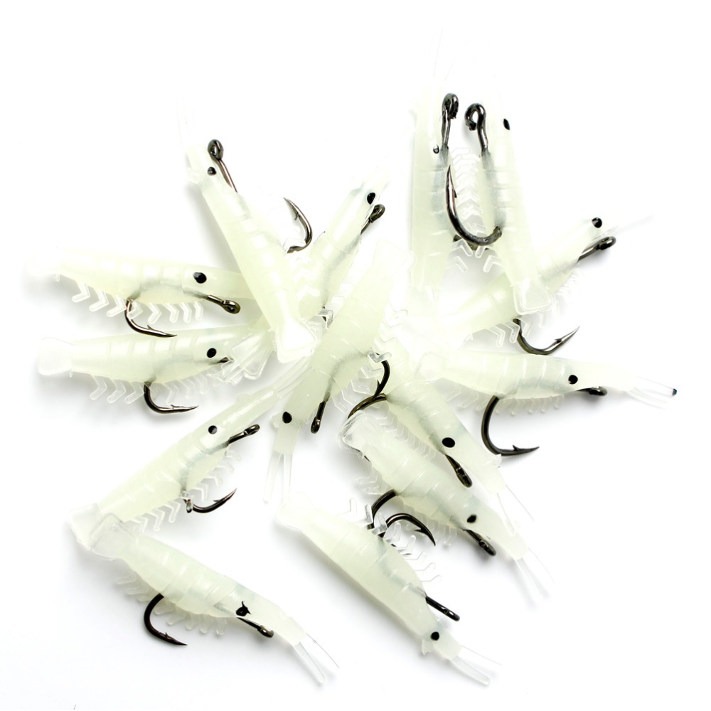 Anmuka-20pc-Sabiki-Soft-Fishing-Lure-38cm-Luminouspink-Shrimp-Bait-with-a-Singe-Hook-6-12-32456203384