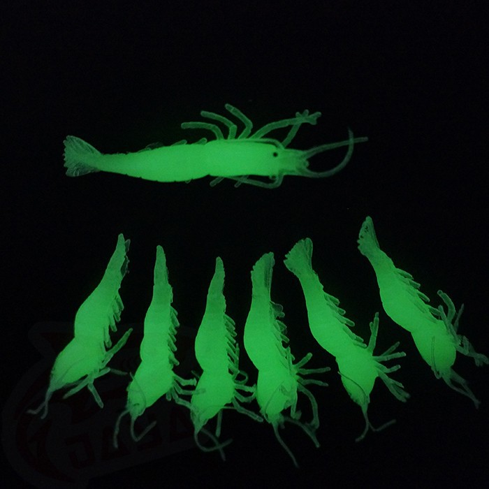 Anmuka-20pc-Sabiki-Soft-Fishing-Lure-38cm-Luminouspink-Shrimp-Bait-with-a-Singe-Hook-6-12-32456203384