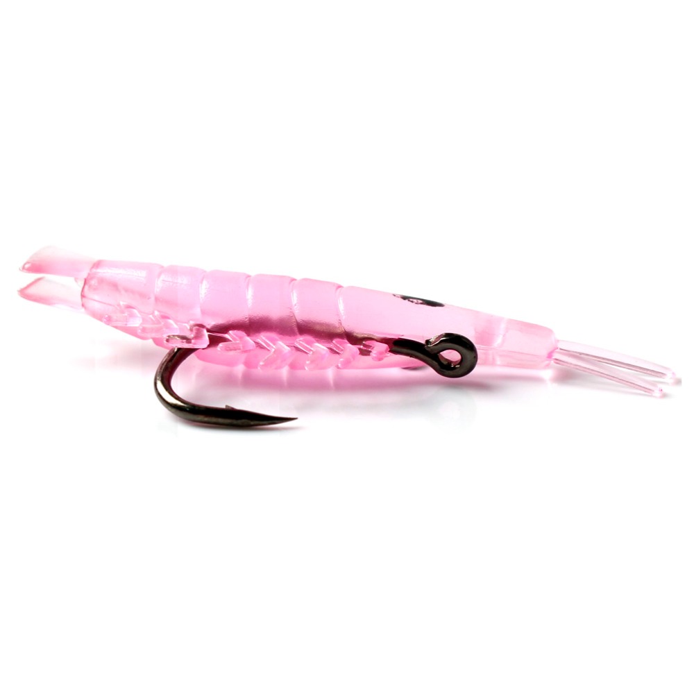 Anmuka-20pc-Sabiki-Soft-Fishing-Lure-38cm-Luminouspink-Shrimp-Bait-with-a-Singe-Hook-6-12-32456203384