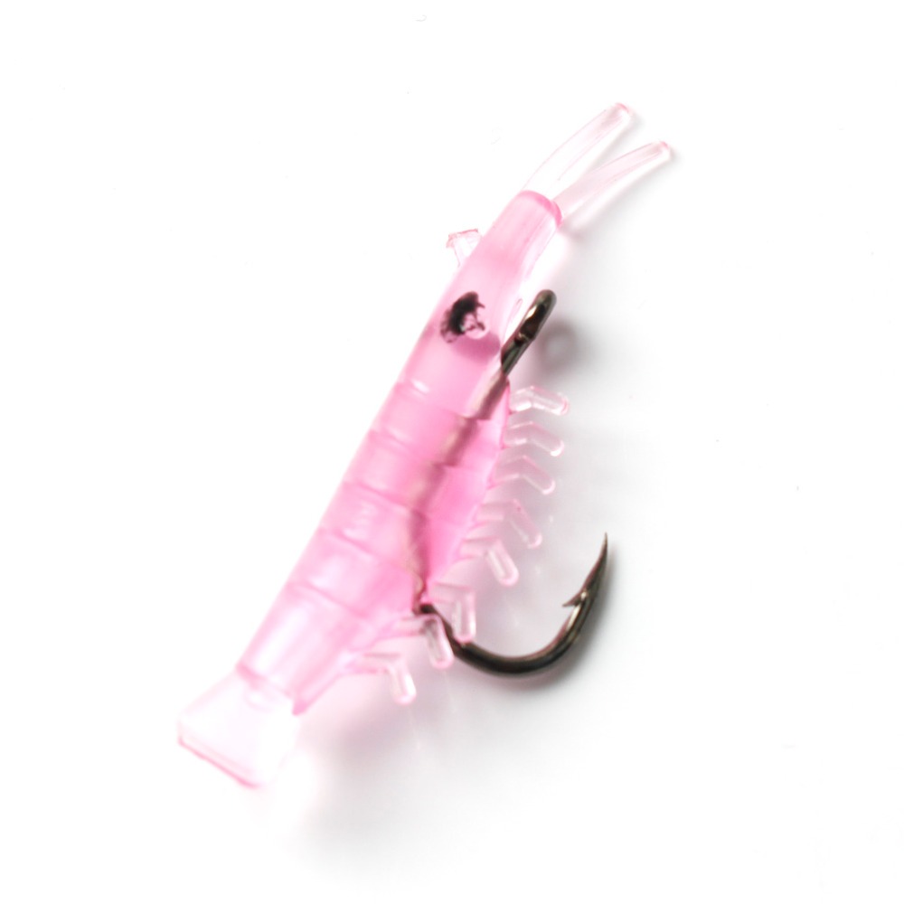 Anmuka-20pc-Sabiki-Soft-Fishing-Lure-38cm-Luminouspink-Shrimp-Bait-with-a-Singe-Hook-6-12-32456203384