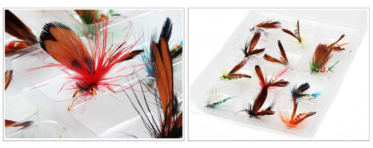 Attractive-36pcs-Insect-Fly-Fishing-Lure-Artificial-Fishing-Bait-Feather-Single-Treble-Hooks-Carp-Fi-32366726033