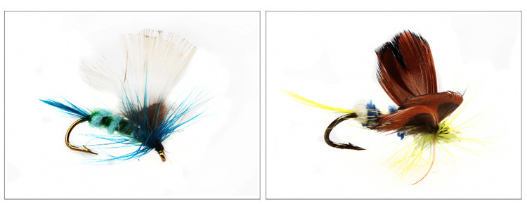 Attractive-36pcs-Insect-Fly-Fishing-Lure-Artificial-Fishing-Bait-Feather-Single-Treble-Hooks-Carp-Fi-32366726033