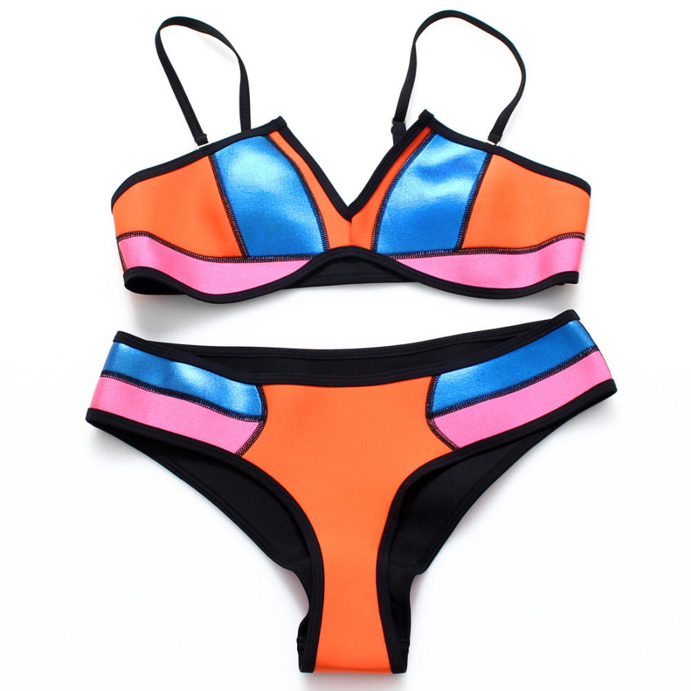 BANDEA-Sexy-2016-Women-Low-Waist-Beach-Bikini-Neon-Swimwear-Blue-Bathing-Swimsuit-Neon-Patchwork-Bik-32435576901