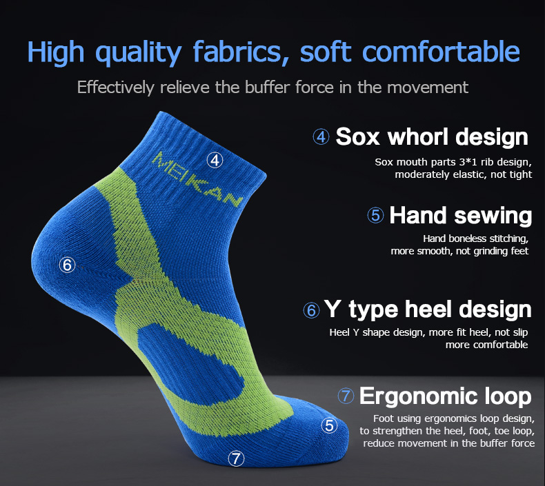 Badminton-Sports-Colorful-Socks-MEIKAN-Brand-Cotton-Solid-Terry-Cycling-Compression-Socks-Nylon-Stre-32702481308