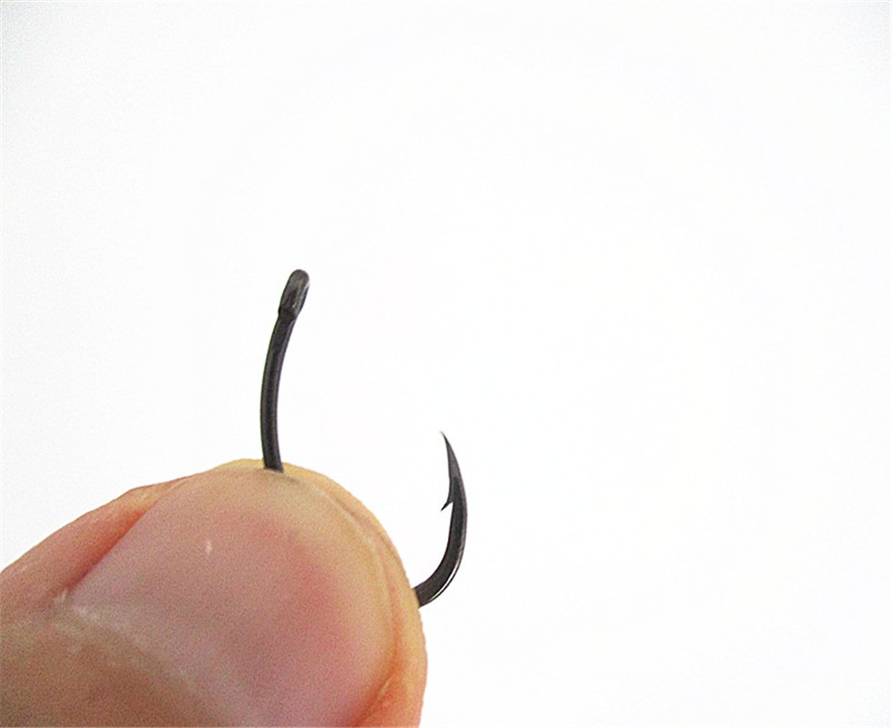 Carp-fishing-teflon-coating-eyed-Yn-hooks-Crank-Barbed-High-carbon-steel-made-in-japan-matte-black-b-32710498842