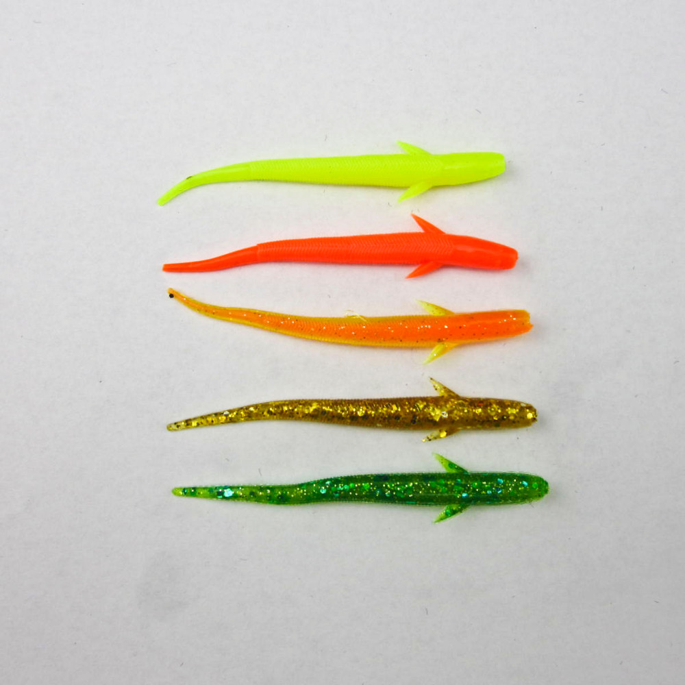 Crazy-Fish---10-pcs-Fishing-Soft-Bait-Newt-For-Bass-Pike-Walleye-Soft-Worm-Silicone-Shad-70mm1g-32588075732