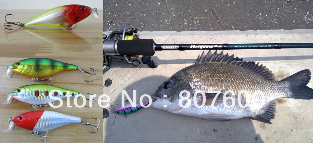 Crazy-Fish---1x-Freshwater-Mid-Dive-Floating-Crankbait-Minnow-Pike-Bass-Trout-Lure-115mm22g-32332912148