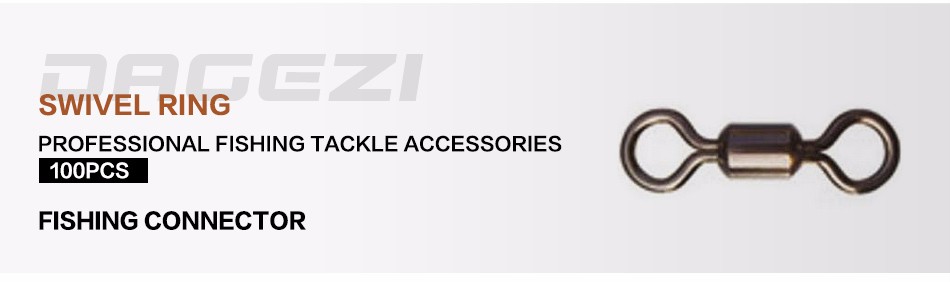 DAGEZI-100-pieces-8-words-ring-black-steel-swivels-interlock-snap-fishing-gear-accessories-Connector-32410340416