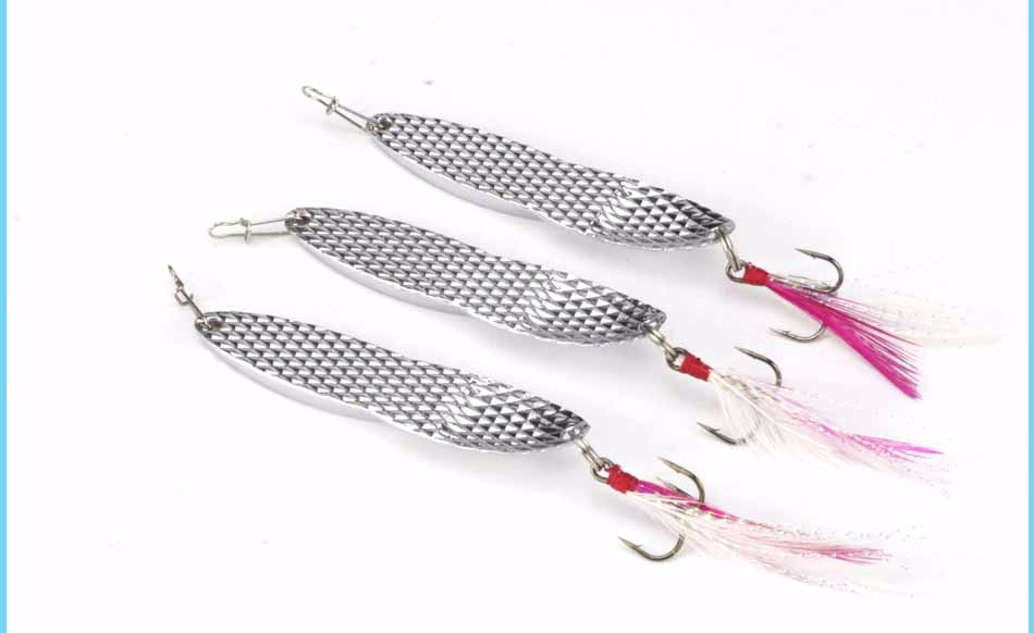 DAGEZI-18g-Metal-Sequins-Fishing-Lure-Spoon-Lure-with-Feather-Noise-Paillette-Hard-Baits-Treble-Hook-32661658824