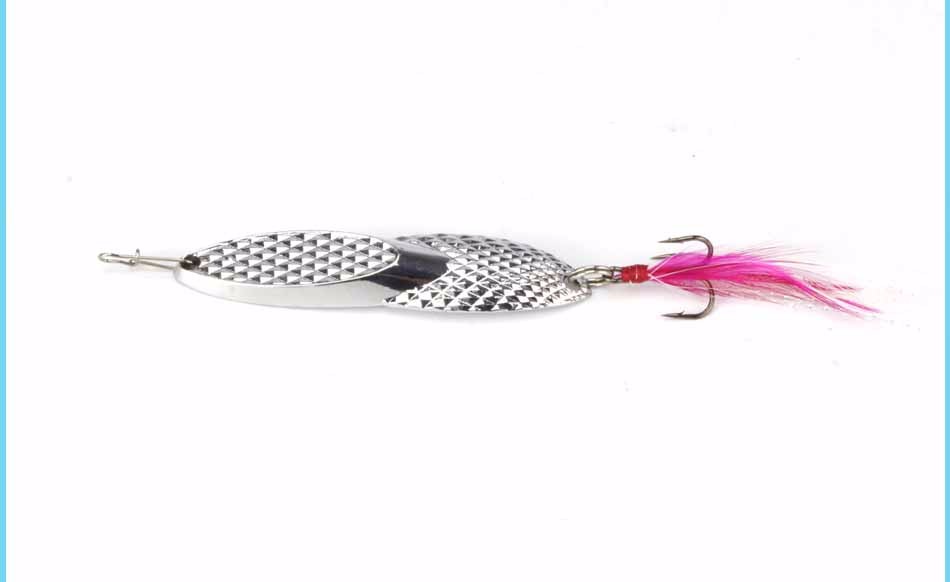 DAGEZI-18g-Metal-Sequins-Fishing-Lure-Spoon-Lure-with-Feather-Noise-Paillette-Hard-Baits-Treble-Hook-32661658824