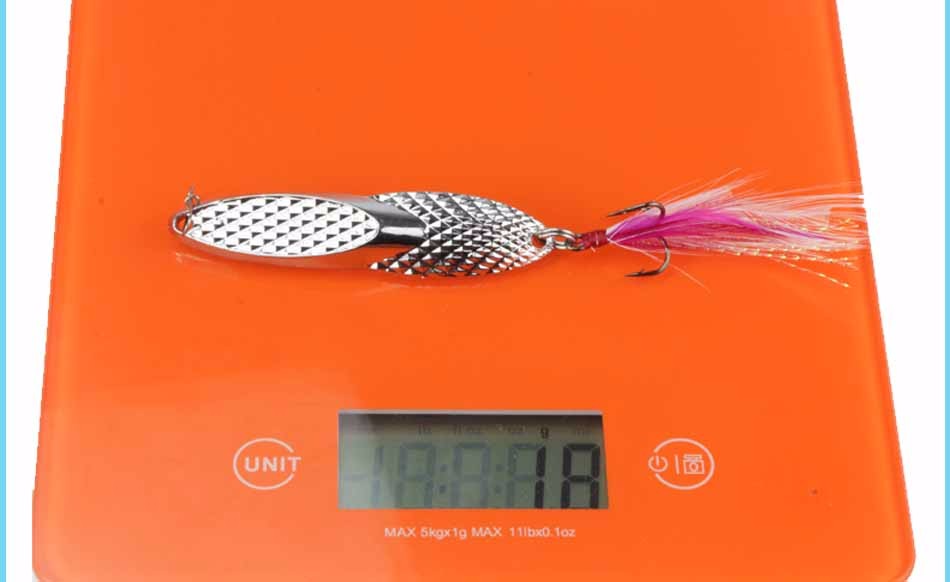 DAGEZI-18g-Metal-Sequins-Fishing-Lure-Spoon-Lure-with-Feather-Noise-Paillette-Hard-Baits-Treble-Hook-32661658824