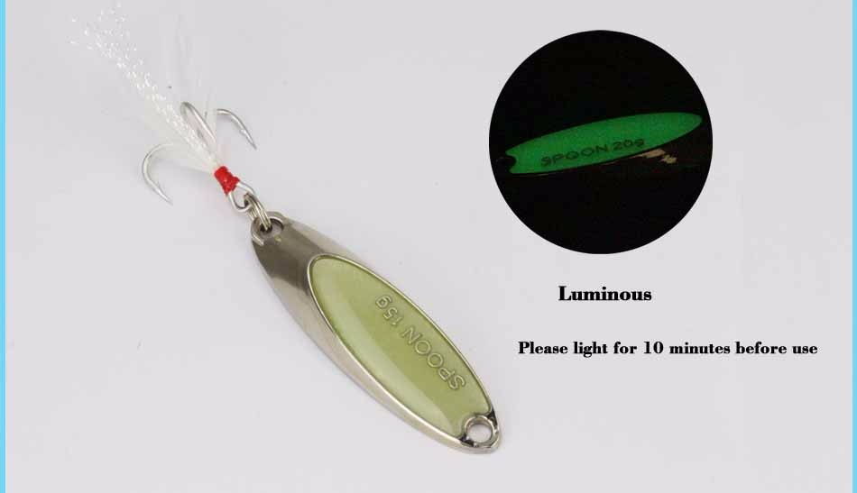 DAGEZI-Luminous-Metal-Spinner-Spoon-Fishing-Lure-Hard-Baits-Sequins-Noise-Paillette-with-Feather-Tre-32660396298