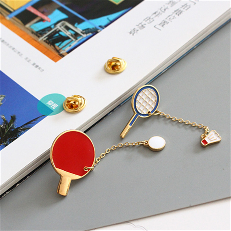 Elegant-sports-leisure-series-Badminton-table-tennis-brooch-female-scarf-buckle-accessories-The-girl-32691324923