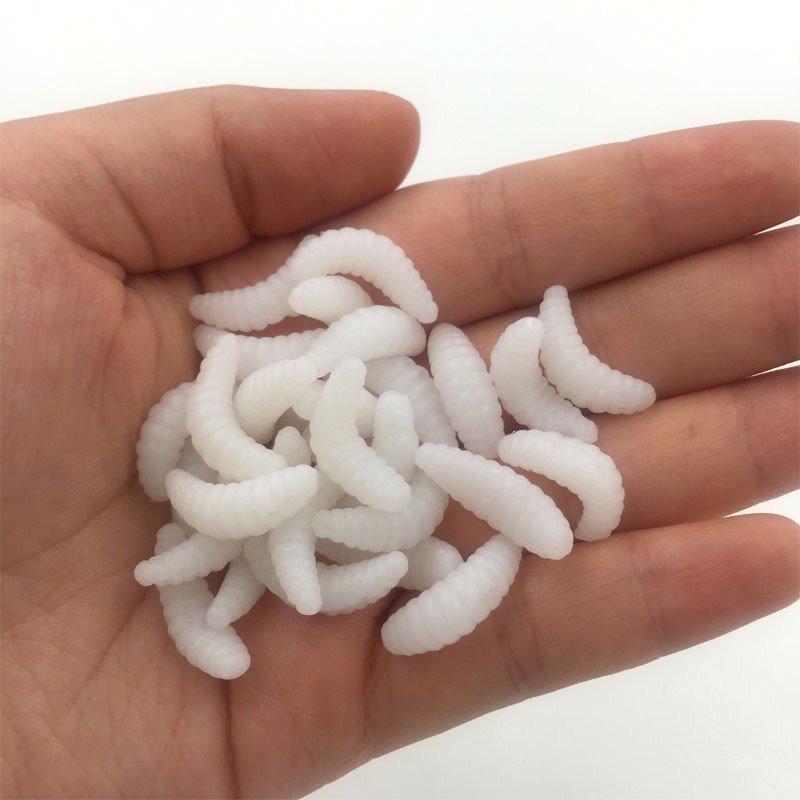 FREE-SHIPPING-50pcs-2cm--hand-pole-bait-fishing-lure-soft-bread-bug-bionic-grubs-trout-lure-soft-bai-32685220215