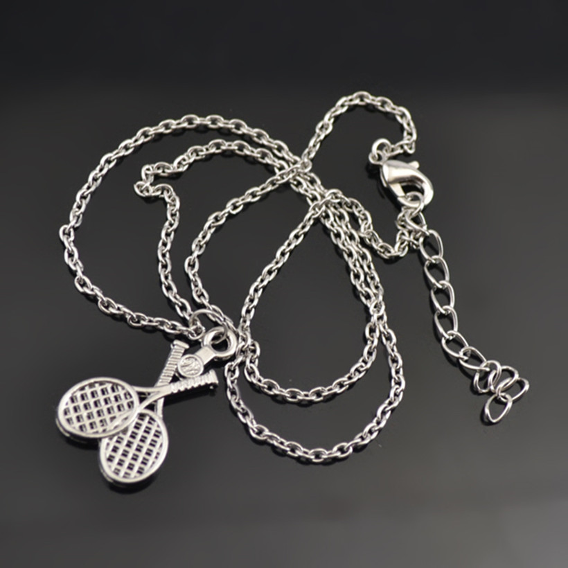 Fashion-Rhodium-Plated-Badminton-Racket-Sports-Dangle-Pendants-Lobster-Clasp-Link-Chain-Necklace-for-32298117804