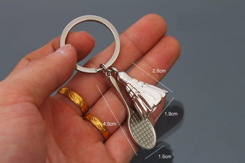 Fashion-alloy-mini-Badminton-racket-Keychain-men-women-sport-lover-Keyring-shuttlecock-Key-Chain-jew-32573824762