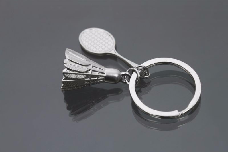 Fashion-alloy-mini-Badminton-racket-Keychain-men-women-sport-lover-Keyring-shuttlecock-Key-Chain-jew-32573824762