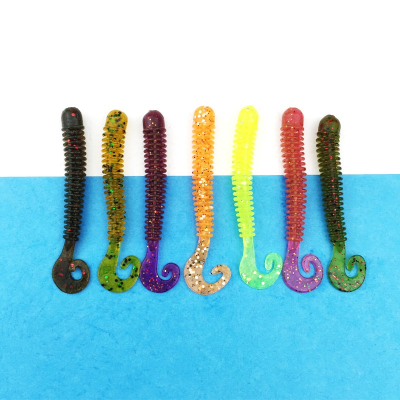 Fishing-lure-soft-with-salt-smell-12pcs-13g6cm-vivid-Fishing-Worm-Swimbait-Soft-Lure-Fishing-Bait-Fi-32755717598