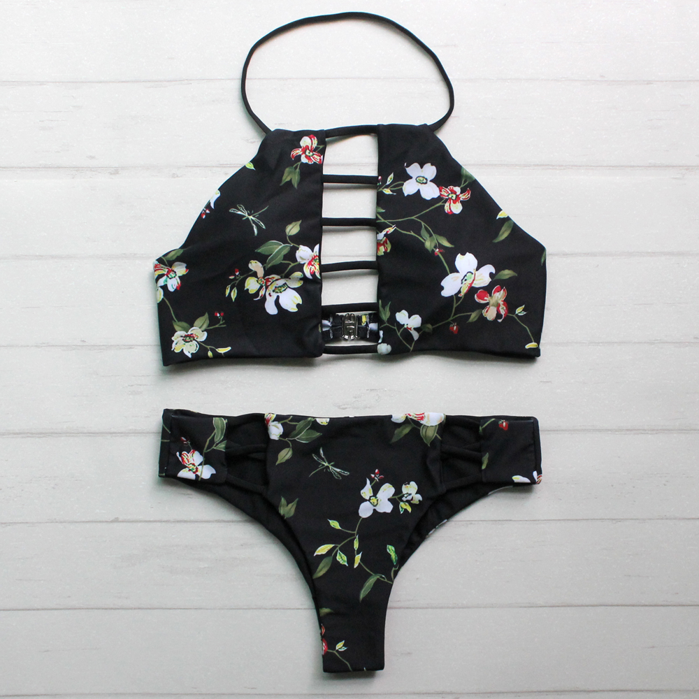 Floral-Women-Bikini-Set-New-Halter-Swimwear-Printed-Bikini-High-Neck-Lace-Up-Front-Top-and-Cheeky-Bo-32773994795