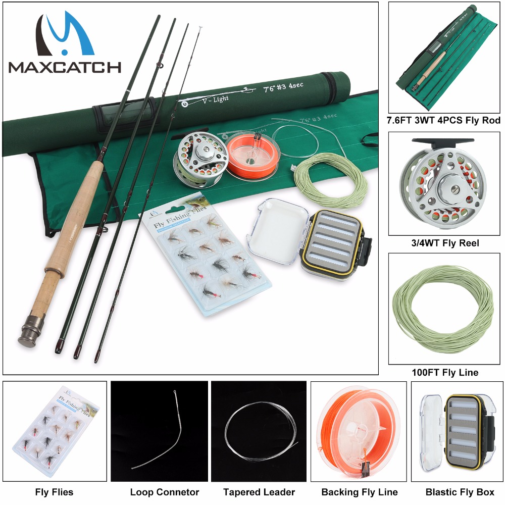 Fly-Fishing-Rod-Combo-76FT-3WT-4Pcs-Fly-Rod-BLC-34WT-Fly-Reel-with-Fly-Lines-Combo-32456004291